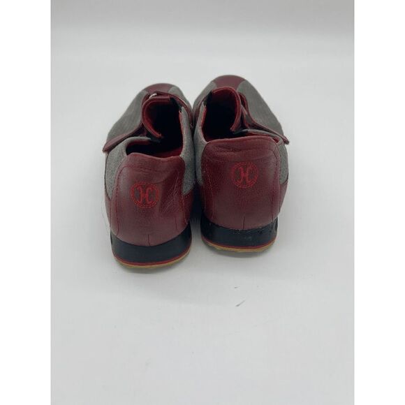 Nike Air Men Athletic Shoes Sz 9M Fasten Over Strap Hook & Loop Red/ Gray As Is main image 6